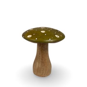 Miljögården – Decoration Amanita Green M -11cm