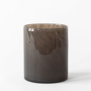Tell Me More – Lyric ljuslykta, Taupe, Large 18 cm
